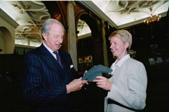 Lord Woolf with Kidatu’s co-founder, Helen Roberts